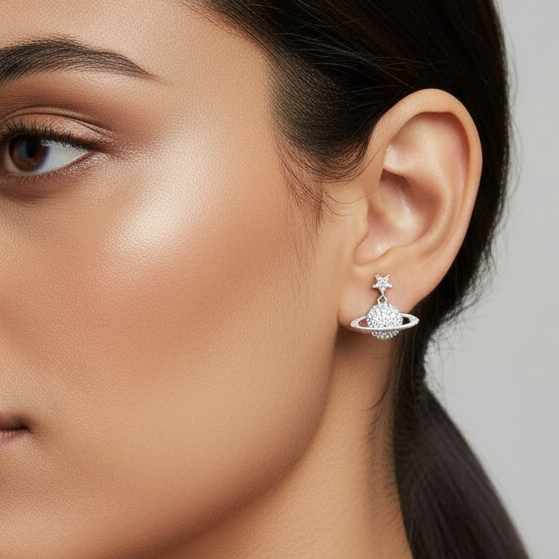 “Levitating” earrings 14k gold-plated