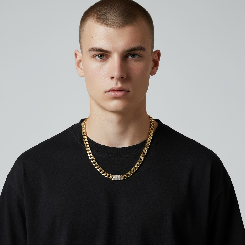 Monaco Cuban Link Chain 14k gold-plated