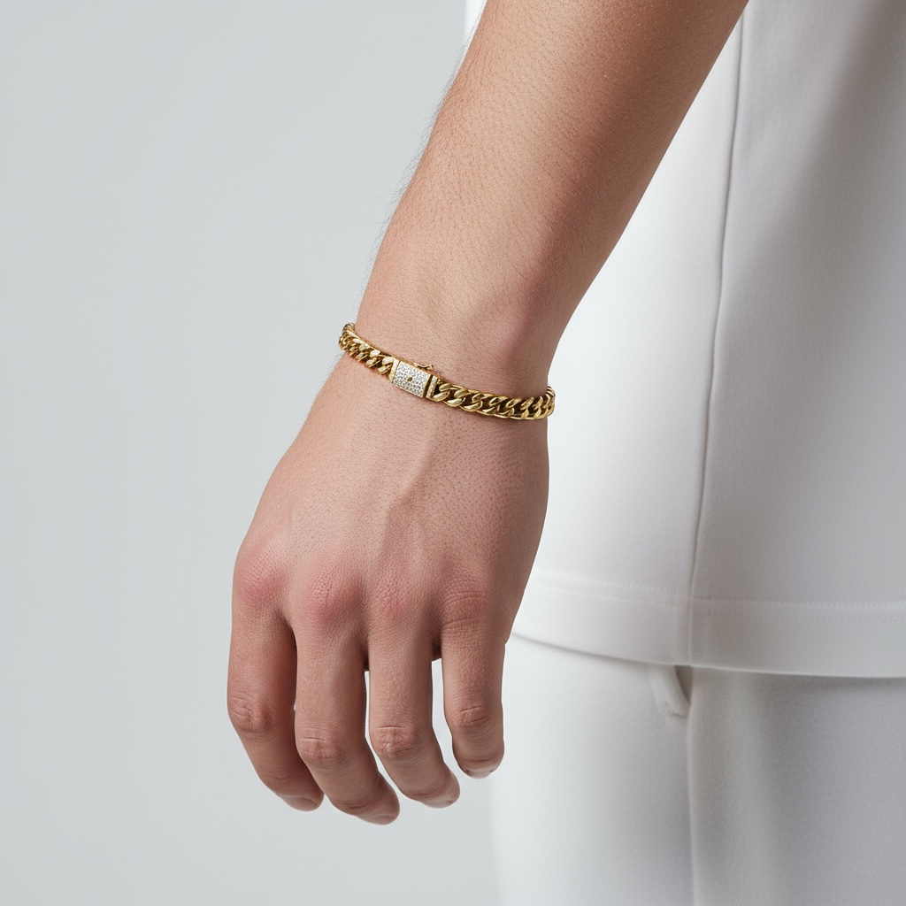 Monaco bracelet 14k gold-plated