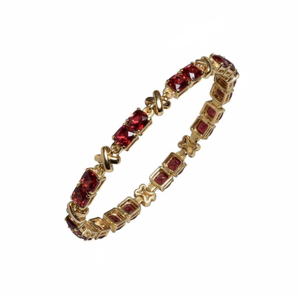 LOVEME Tennis bracelet 14k Gold-plated