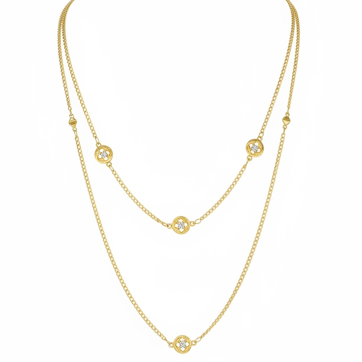 “The one” Necklace 14k gold-plated