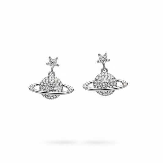 “Levitating” earrings 14k gold-plated