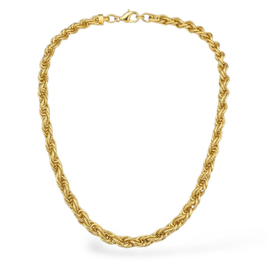 Rope Necklace 14k Gold-plated