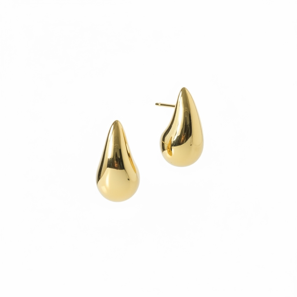 14K Gold-Plated Drops Of Water Shape Earrings