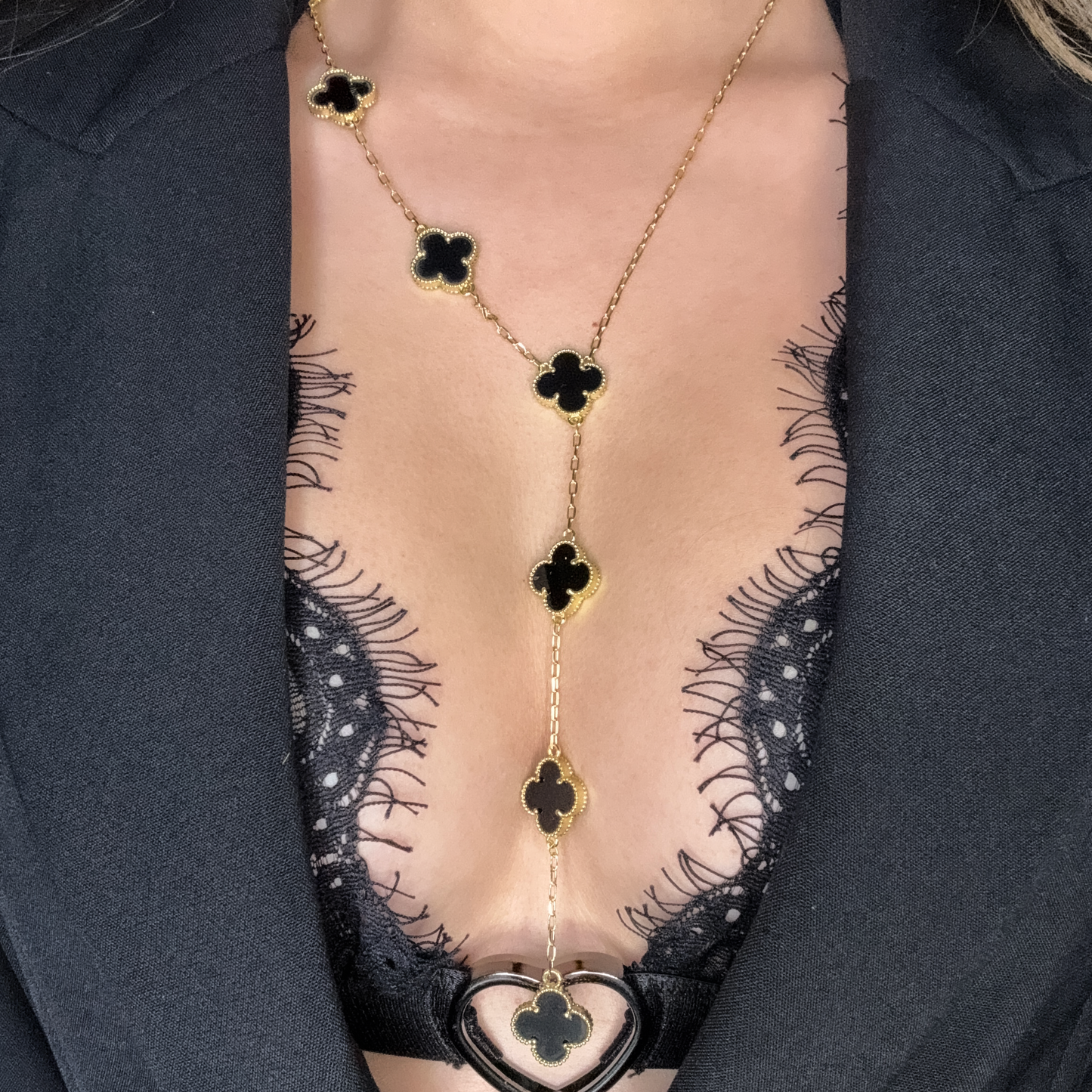 Black Clover Luxury Necklace