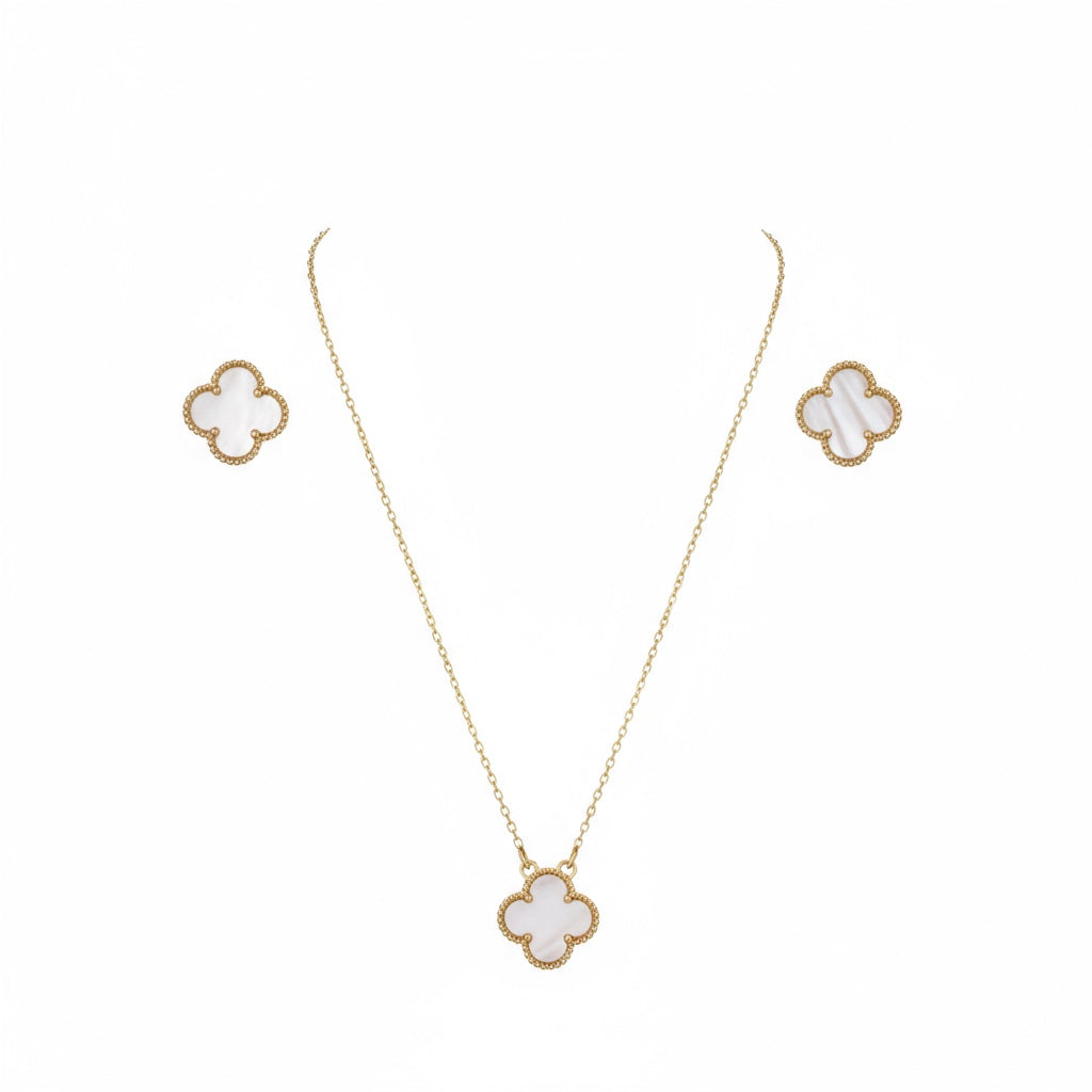 Lucky Clovers Set Gold-plated